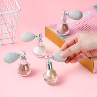 Nouveauté 4 couleurs cosmétiques pour le corps paillettes personnalisées petite bouteille de maquillage poudre scintillante colorée pour le corps