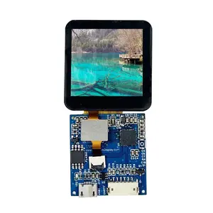 Modul LCD Pintar 1.54 Inci Persegi TFT LCD Papan HMI 240 * RGB * 240 Antarmuka USB Modul Lcd Layar TFT Pintar