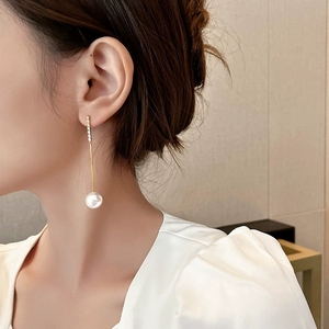 Hàn Quốc tua earstrings, hợp thời trang vòng mặt bông tai, thanh lịch dài bông tai ngọc trai, và tinh tế và thanh lịch Bông tai n99236 - Product Image 4