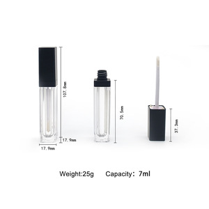 New Arrival nhãn hiệu riêng tùy chỉnh logo <span class=keywords><strong>Lipgloss</strong></span> bán buôn vàng bạc đen LED ánh sáng với gương Lip Gloss rỗng Ống container - Product Image 4