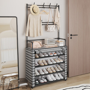 Armario sencillo multicapa para zapatos, puerta a prueba <span class=keywords><strong>de</strong></span> polvo, sala <span class=keywords><strong>de</strong></span> estar integrado para estante <span class=keywords><strong>de</strong></span> almacenamiento, hogar, dormitorio, multifuncional - Product Image 2