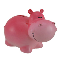 Boîte de rangement pour pièces de monnaie de forme personnalisée, boîte à monnaie en céramique de couleur personnalisée, style hippopotame, tirelire géante pour enfants