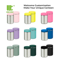 Conteneur de stockage alimentaire empilable hermétique en acier inoxydable, pot à café, thé, matcha, boîte de voyage, vente en gros