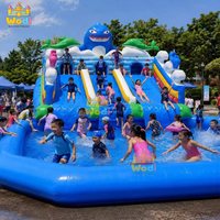 Château gonflable commercial WODI de qualité supérieure en PVC de 0,55 mm, château gonflable aquatique pour enfants et adultes, certifié CE/UL.