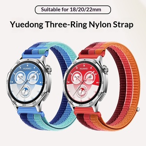 Correa de Reloj GT6 para Garmin, Compatible con Correa de Nailon de Tres Anillos de Color Contrastante de 18/20/22 mm, Compatible con <span class=keywords><strong>Fitbit</strong></span> <span class=keywords><strong>Versa</strong></span> - Product Image 3