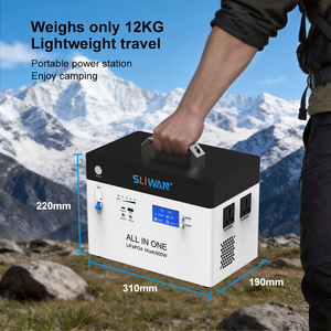 Générateur d'énergie <span class=keywords><strong>portable</strong></span> SLIWAN à onduleur pur sinusoïdal haute efficacité 1KW pour stockage d'énergie solaire et alimentation de secours - Product Image 3