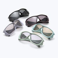 Lunettes de sport polarisées en silicone pour cyclisme sur route, lunettes de ski, lunettes de soleil tendance pour femmes, lunettes de sport pour hommes