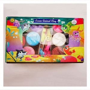 TOYSRUNNER 12 Piece Kids Slime & <b>Clay</b> <b>Set</b> with 12 Colors Clear Plastic Containers and Color Tools Educational DIY Toy - Product Image 5
