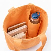 Sac fourre-tout en toile pour femme, sacs fourre-tout personnalisés en toile, sac de shopping abricot avec impression de marque, robuste 16oz, grande capacité, vente en gros