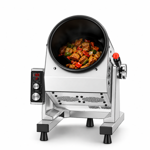 Machine à frire électrique de comptoir, 3,5 kW, en acier inoxydable, wok automatique pour restaurant, cantine, cuisine - Product Image 1