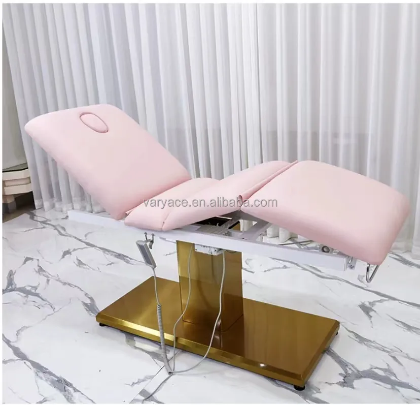 beauty bed pink beauty treatment bed electric facial bed for beauty salon