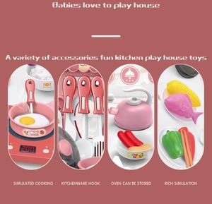 34 Uds Cocina de Inducción de simulación electrodomésticos utensilios de cocina papel plástico suave juego Wonder Cocina eléctrica juego Juguetes - Product Image 3