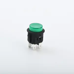 Lampe de poche automobile mini tact bouton poussoir rond interrupteur d'alimentation avec led