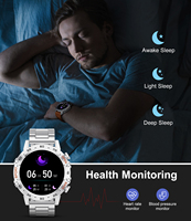 Jam Tangan Pintar LIGE BW1846 (7 Hari) Baterai Tahan Lama Android untuk Pria, Dapat Menjawab Panggilan, Pemutar Musik, Perangkat yang Dapat Dipakai, 2 Tali