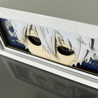 Verrouillage bleu Seishiro Nagi Anime boîte à lumière papier découpé Lightbox Manga Led veilleuse pour enfants chambre décoration lampe de Table