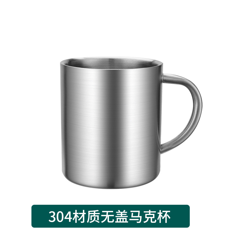 Tasse à double paroi ouverte 304