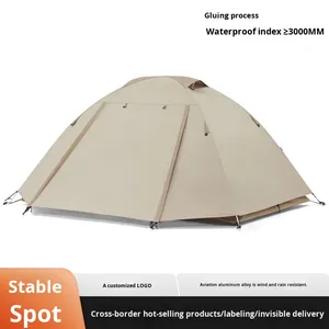 Carpa de Camping de Una Habitación, Doble Capa, Impermeable, con Protección UV, de 1500-2000 mm, para las Cuatro Estaciones, Compatible con OEM/ODM |   Familia Portátil - Product Image 2