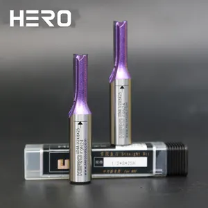 HERO Flush Trim Cnc Router Bits Milling Cutter for Trimming the Edge of The Processed Sheet Straight Bit with Bearing