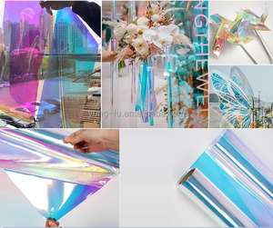 <span class=keywords><strong>Film</strong></span> décoratif auto-adhésif PET 2 mil effet arc-en-ciel moderne irisé pour vitres de bâtiment - Product Image 6