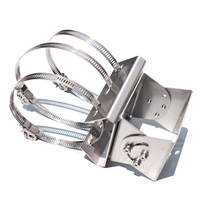 Support de barre transversale de Sections anti-déflagrantes d'acier inoxydable de YUNTUO avec le support de montage de poteau de Cctv de Joint universel avec des cerceaux