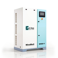 Compresseurs d'air scroll sans huile à très faible bruit (50-60 dB) 7,5/11/15 kW, mini compresseurs silencieux et sans huile avec unité de compression PLC