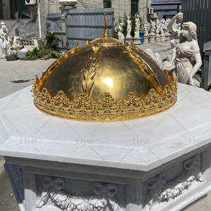 Fuente de agua bendita católica de piedra antigua de nuevo diseño Fuente de mármol blanco Fuente bautismal - Product Image 4