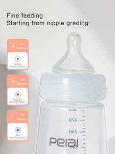 <span class=keywords><strong>Biberon</strong></span> pour bébé certifié CPC en PP, 240 ml, 300 ml, col large, débit variable, logo/impression personnalisés, prêt à être expédié en 3 jours - Product Image 4