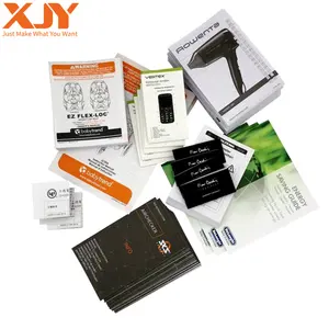 Instructions XJY Hotel Card Poster Color Waterproofing Instructions English Book Product Manual Leaflet Specification Manual Folding Printing