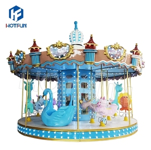 Carrousel délicat avec 16 places Attraction Excellente qualité Parc d'attractions Carrousel Horse Ride à vendre - Product Image 1