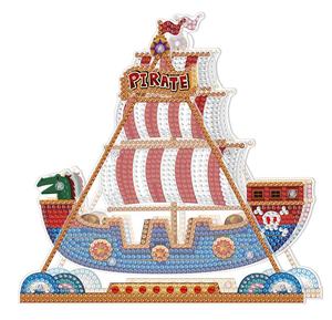 Ultimo Modello <span class=keywords><strong>di</strong></span> Ruota Panoramica a Forma <span class=keywords><strong>di</strong></span> Barca, Pittura Diamantata Creativa Fai-da-Te per Decorazione Casa - Product Image 4
