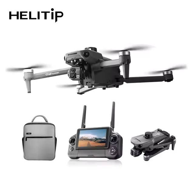 7.2inch Touch Screen RC Smart Tablet PC Function D12 Professional Drone 8k Camera GPS 3 Axis Gimbal Obstacle Avoidance 6-7 Level