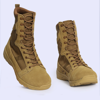 Bottes tactiques légères en cuir respirant, imperméables, résistantes aux perforations, légères, printemps, été, automne