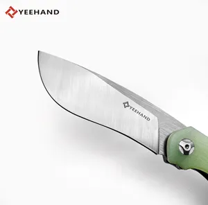 הגעה חדשה הישרדות טקטית סכין מתקפלת 5cr15mov פלדה סכין חיצונית d2 פלדה g10 ידית edc אולר