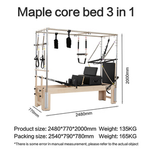 <span class=keywords><strong>Pilates</strong></span> Reformer Studio Bois d'érable <span class=keywords><strong>Pilates</strong></span> 3 en 1 <span class=keywords><strong>Cadillac</strong></span> <span class=keywords><strong>Pilates</strong></span> Reformer avec tour - Product Image 3