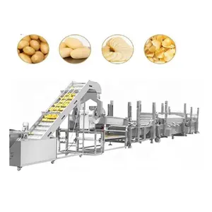 Linha de produção automática completa em grande escala, todos os equipamentos para fazer Pringles fritos, máquina de processamento de batatas fritas