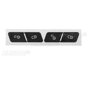 Pegatinas/Calcomanías de Reparación para Botones de Interruptor de Cerradura de Puerta de Coche en Negro Mate para Mercedes-Benz W204 C300 2007-2014: Solución para Botones Desgastados - Product Image 1