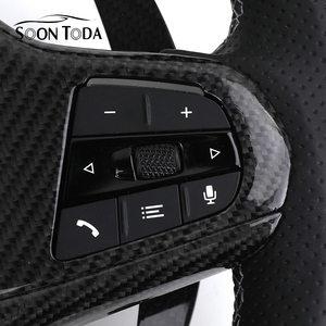 Volante de Cuero Semiperforado con LED y Fibra de Carbono Personalizado para G20 G29 Z4 G05 G01 G06 G38 G30 M2 M3 M4 M5 - Product Image 3