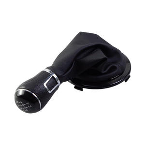 Housse de pommeau de levier de vitesse en cuir pour Volkswagen, accessoire intérieur de voiture pour boîte de vitesses manuelle à 5 vitesses - Product Image 2