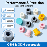 Fabricant de caoutchouc OEM ODM – Passants en caoutchouc néoprène, EPDM et silicone, ronds, à trou ouvert ou obturé, sur mesure
