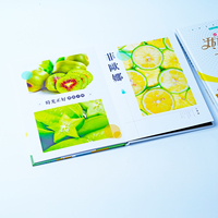 Brochure de recettes saines imprimée en couleur A4/A5 Papier de cuisson alimentaire offset à couverture rigide pour la publication sur carton