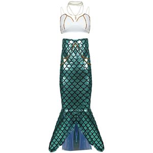 Costumes de mascarade sexy pour adultes, tenue de cosplay sirène, jupes et soutien-gorge pour soirées d'Halloween et jeux de rôle en boîte de nuit - Product Image 2