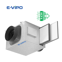 Système de ventilation domestique HVAC flexible ERV avec filtre à charbon actif, ventilateur rectangulaire, ventilateurs de plafond, purificateur d'air ERV domestique