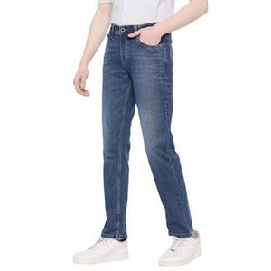 กางเกงยีนส์ผ้ายีนส์ทรงปกติใส่สบายเสื้อนอกซักง่ายสินค้าคุณภาพสูงขายส่งและมุ่งเน้นการส่งออก - Product Image 3