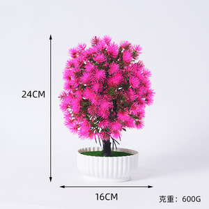 Árbol Bonsái Artificial de Yiwu Datuo Florist, 16x24cm, Planta en Maceta de Plástico, Decoración de Escritorio, Colores Brillantes, Regalo de Inauguración de Casa - Product Image 2