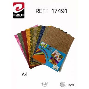 Mnj Decorative Corrugated Paper A4 101 Sheets For Crafting And DIY Projects - Product Image 1