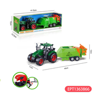 EPT Vente en gros voiture de ferme à inertie tracteur en plastique pour enfants ensemble de camion de 2 à 4 ans unisexe