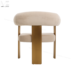 เก้าอี้ทานอาหารสไตล์นอร์ดิก โครงสแตนเลส โมเดิร์น หุ้มกำมะหยี่ เหมาะสำหรับงานแต่งงาน งานเลี้ยง งานจัดเลี้ยง ร้านอาหาร เก้าอี้ทานอาหารสำหรับโรงแรมหรู - Product Image 5