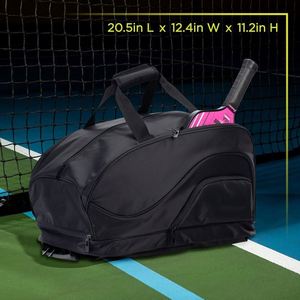 Échantillon gratuit : Sac à dos de sport pour raquettes de pickleball, sacs de sport pour pickleball, pour 3-4 raquettes, sac de tennis - Product Image 6