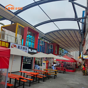 גלילה ממונעת נשלף שמש נשלפת גזה מרפסת חיצונית 4 מ 'פרגולה אלומיניום מודרני הזזה גוונים עבור מסעדות ברים - Product Image 6