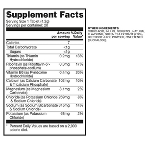Comprimés d'hydratation sportive <span class=keywords><strong>Hydro</strong></span> de la marque Richtek, sans gluten, sans sucre, saveur baies, enrichis en électrolytes, 20 comprimés effervescents - Product Image 2
